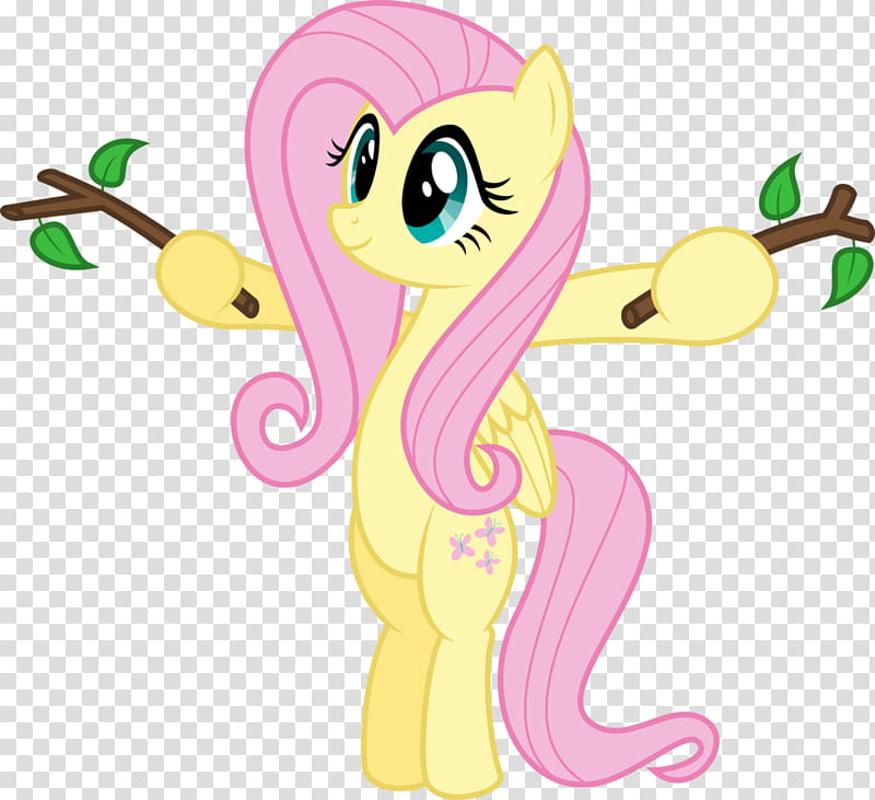 Now I&#;m a tree, yellow and pink My Little Pony transparent background PNG clipart
