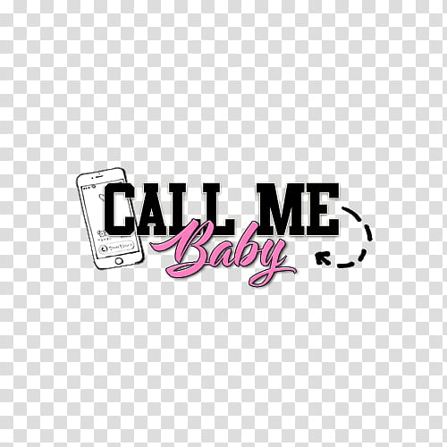 K Pop Texts, call me baby transparent background PNG clipart