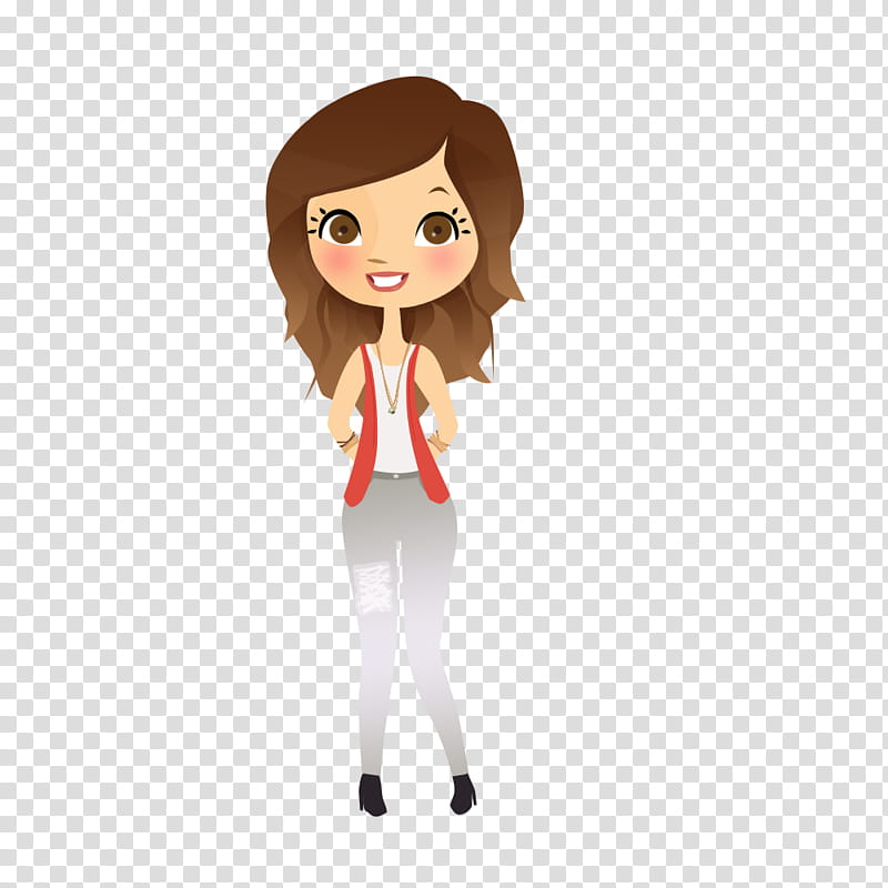 Lali Esposito Doll, woman in grey pants art transparent background PNG clipart