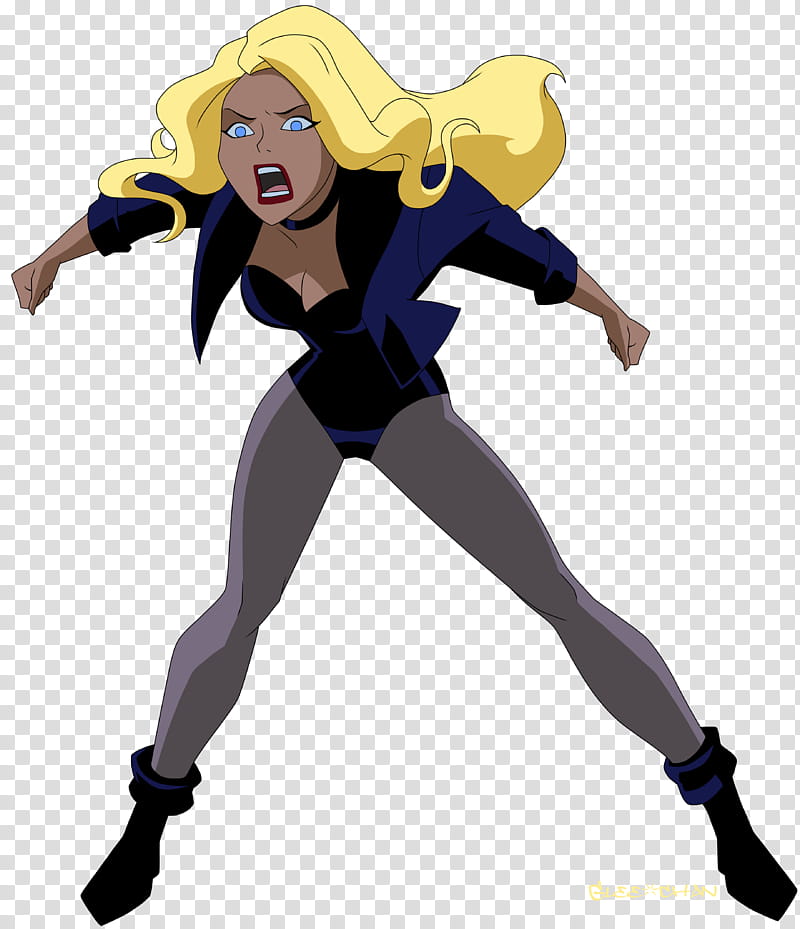 Black Canary Canary Cry, woman superhero character transparent background PNG clipart