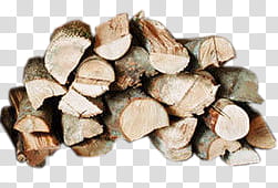 , brown firewood logs transparent background PNG clipart