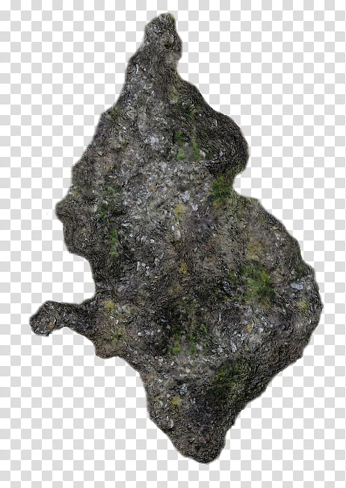 Mossy Cliffs, black and gray stone fragment transparent background PNG clipart