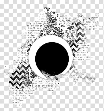 Visual Chaos V, black and white chevron artwork transparent background PNG clipart