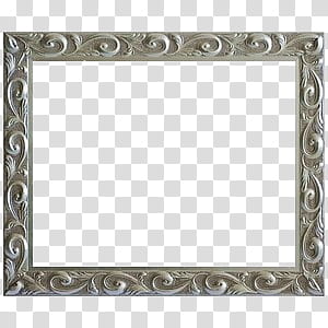 grey embossed frame transparent background PNG clipart