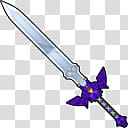 SS Master Sword Cursors, purple and silver sword illustration transparent background PNG clipart