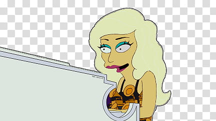 LADY GAGA LOS SIMPSON transparent background PNG clipart