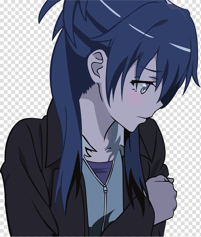 Yukino Yukinoshita update , blue-haired woman anime character illustration transparent background PNG clipart