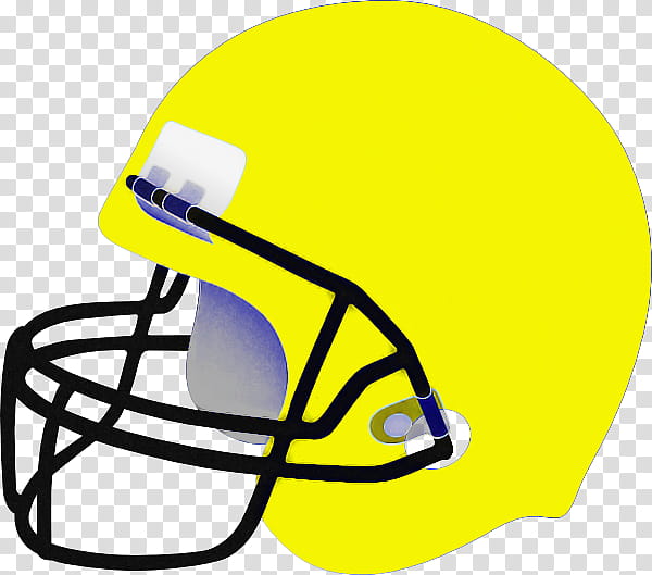 Football helmet, Sports Gear, Football Gear, Football Equipment, Personal Protective Equipment, Clothing, Yellow, Face Mask transparent background PNG clipart