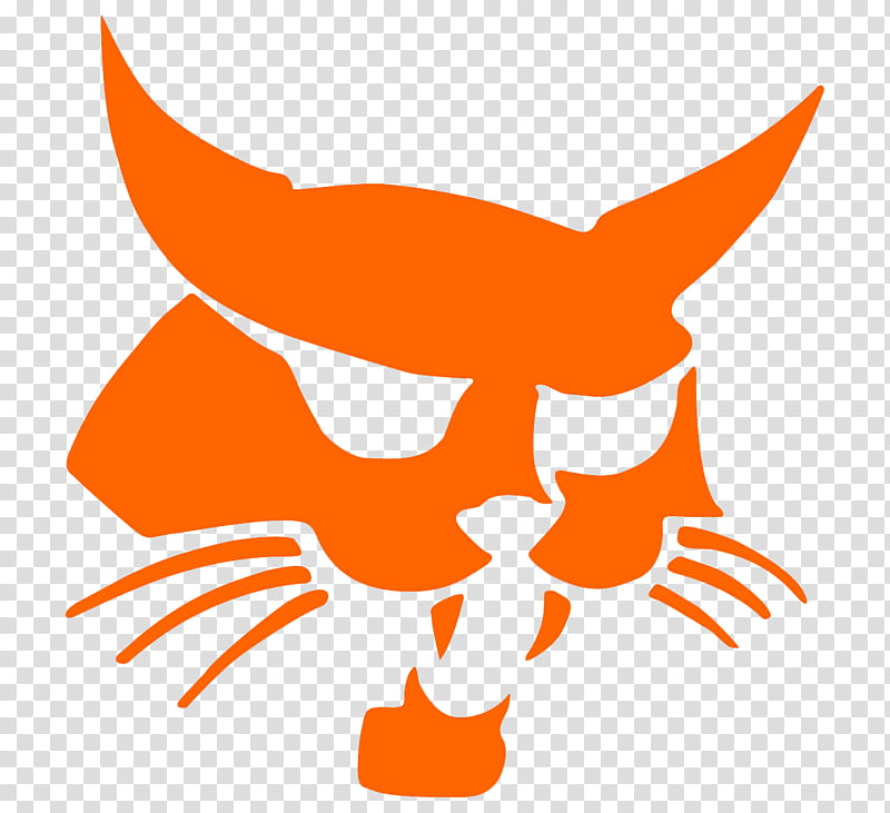 Orange, Bobcat Company, Heavy Machinery, Logo, Decal, Skidsteer Loader, Doosan, Sticker transparent background PNG clipart