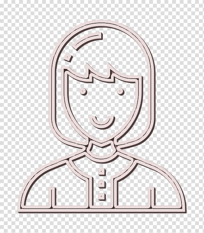 Expert icon Technician icon Careers Women icon, Expert Icon, Head, Cartoon, Line Art, Metal transparent background PNG clipart