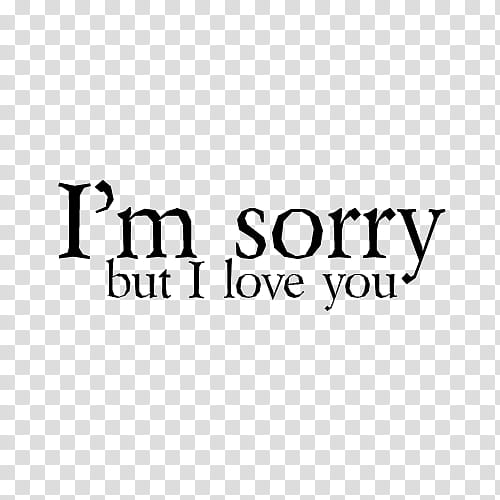 Text , i'm sorry text transparent background PNG clipart