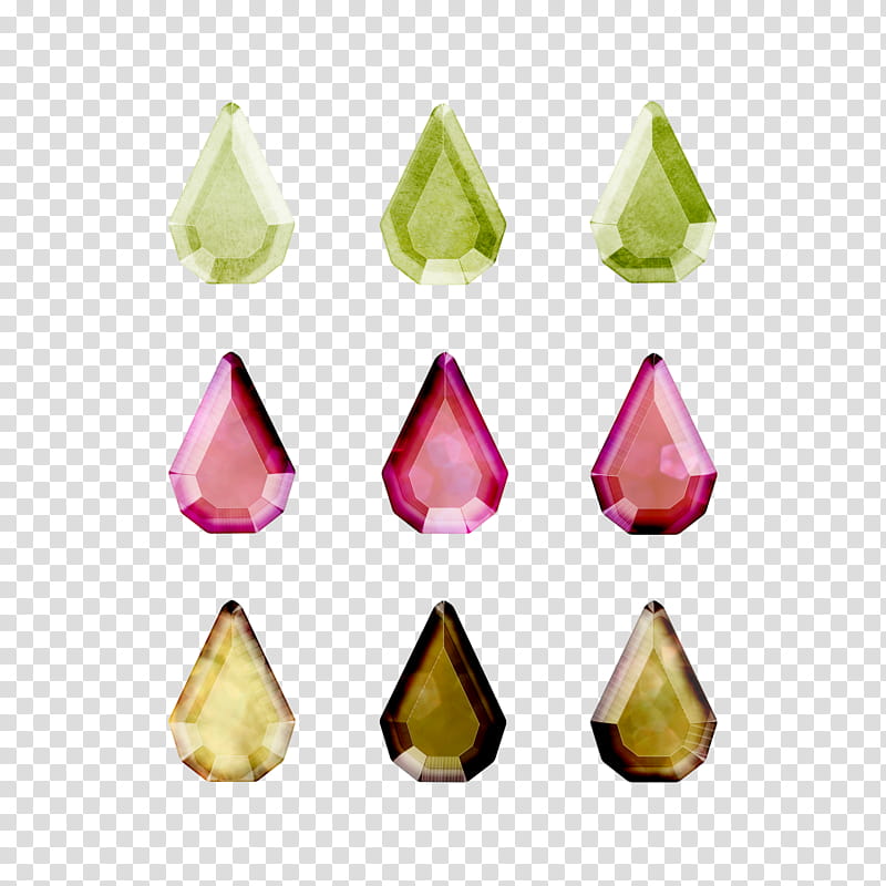 Ethreal Gems Elements, assorted-color gems transparent background PNG clipart