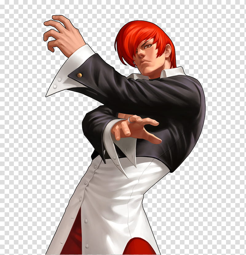 Iori Yagami KOF  OL, male game character transparent background PNG clipart