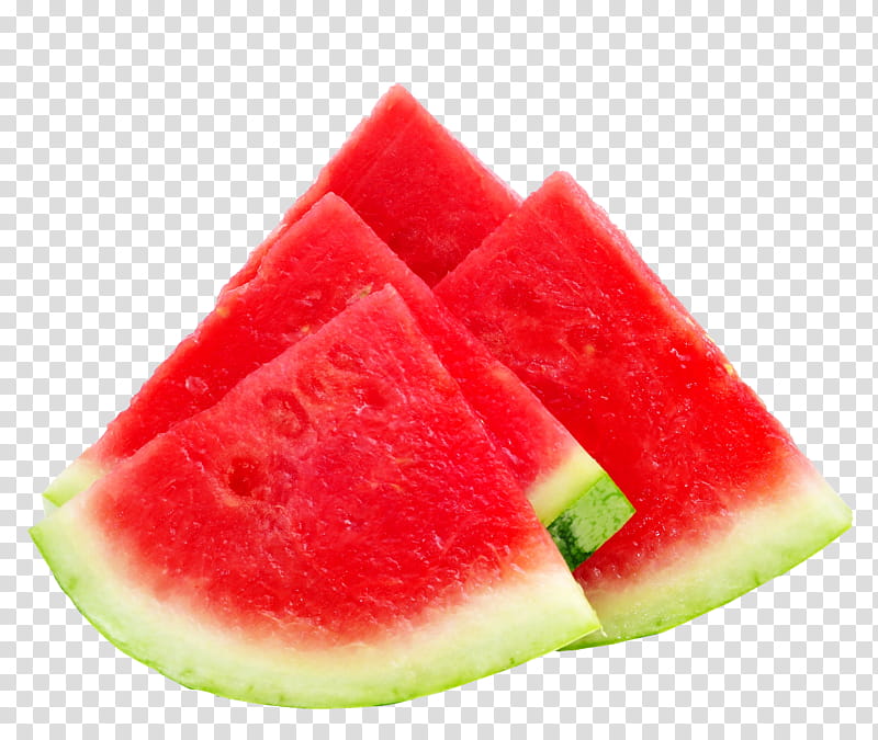 Fruit, four slice of watermelons transparent background PNG clipart