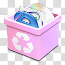 DSQUARED BINS, dsquared_trash_pink_full icon transparent background PNG clipart