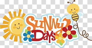 Summer , Sunny Days illustration transparent background PNG clipart