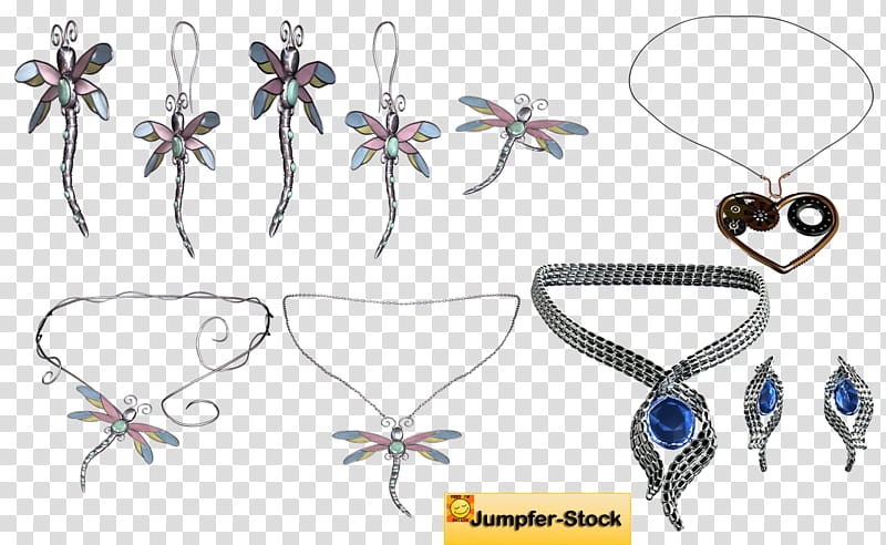 Jewellery , dragonfly and heart necklace illustration transparent ...