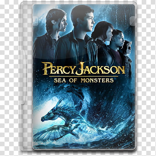 Movie Icon , Percy Jackson, Sea of Monsters, Percy Jackson Sea of Monsters DVD case transparent background PNG clipart