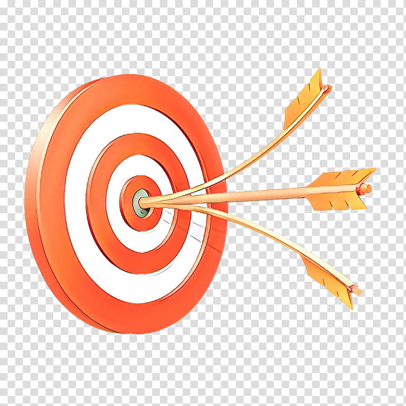 Bullseye Arrow, Music, Archery, Darts, Orange, Spiral, Games, Target Archery transparent background PNG clipart