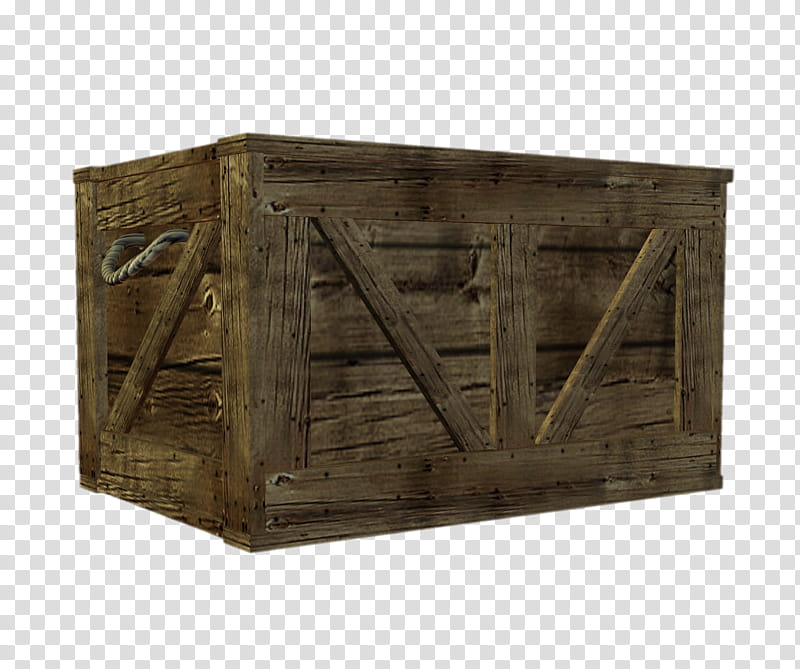 D Wooden Crates transparent background PNG clipart