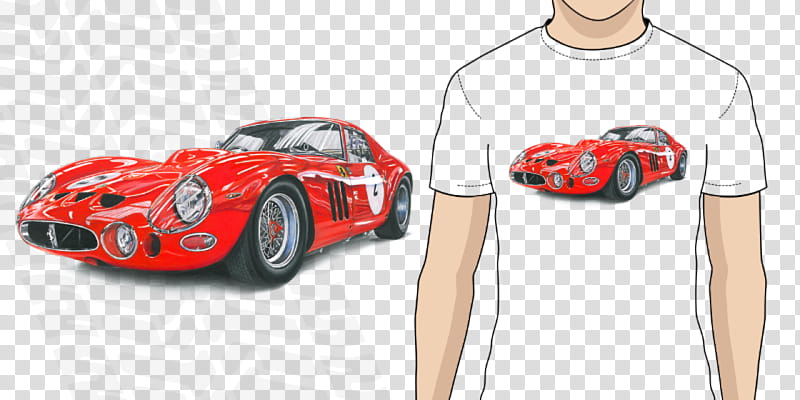 Classic Car, Ferrari 250 GTO, Tshirt, Ferrari Spa, Vehicle, Cotton, Car Door, Sleeve transparent background PNG clipart