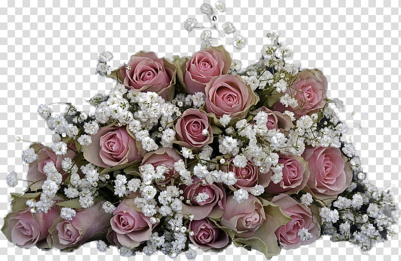 RESOURCE  Cinderblock Garden, pink and white rose bouquet transparent background PNG clipart