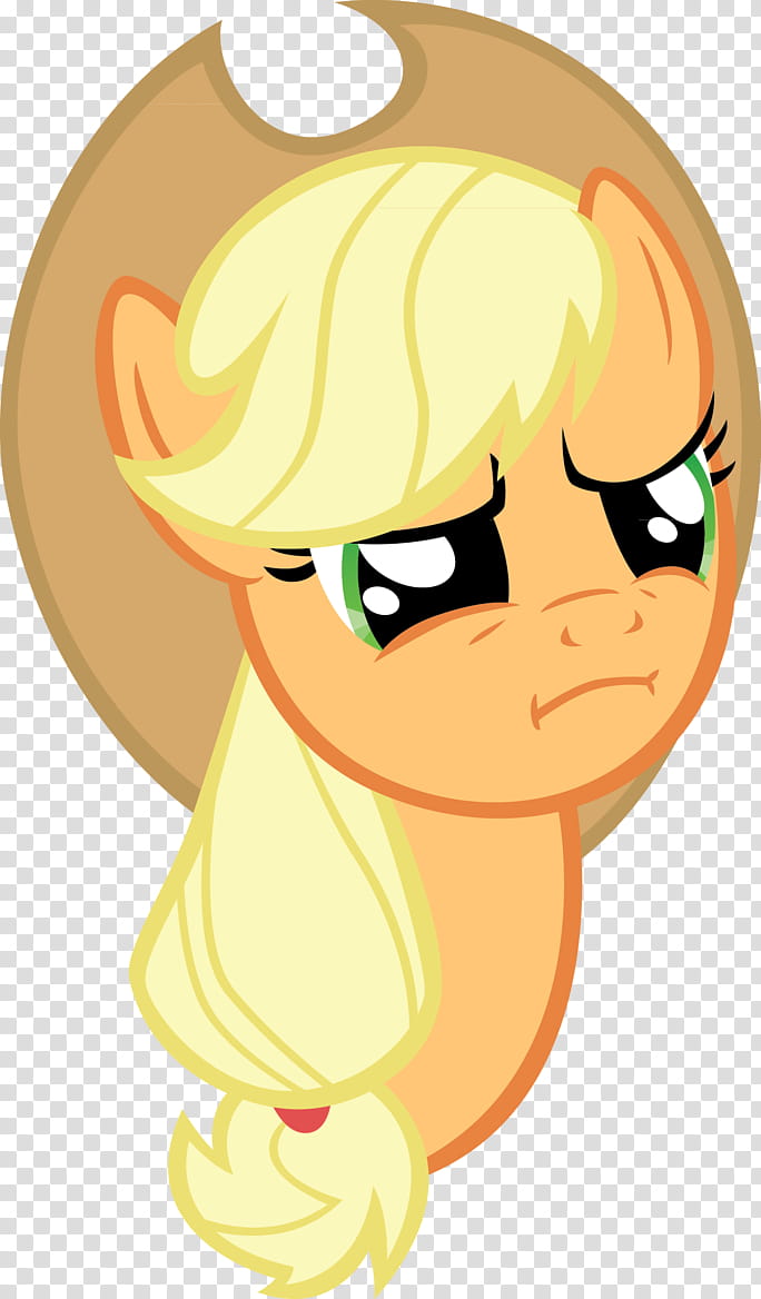 Applejack&#;s WTF Face, My Little Pony character illustration transparent background PNG clipart