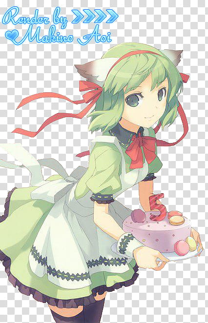 standing woman wearing green dress with white apron holding cake illustration transparent background PNG clipart