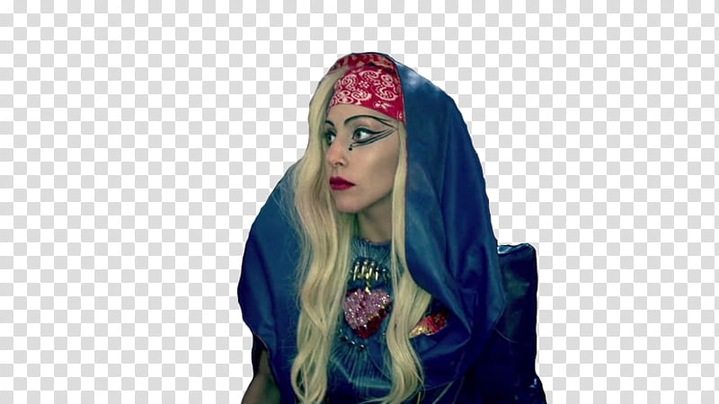 Lady Gaga Judas, Lady Gaga wearing multicolored dress transparent background PNG clipart