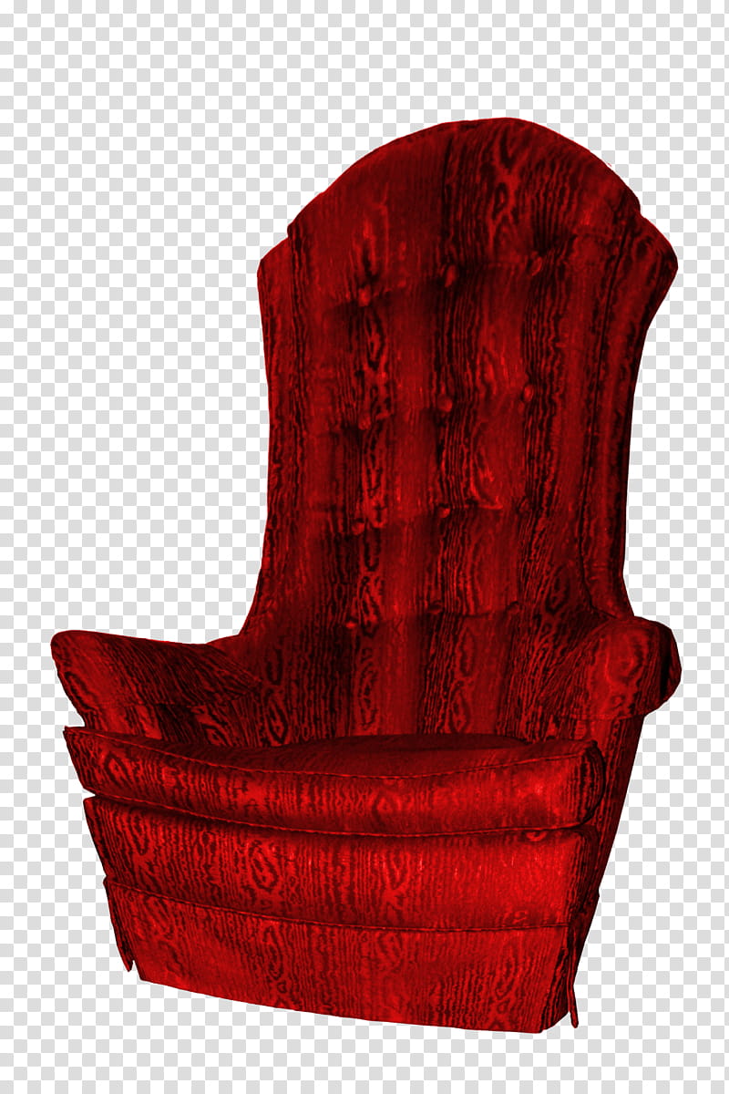 Cutout Red Chair , red high-back sofa chair transparent background PNG clipart