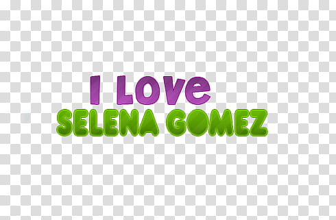 I Love Selena Gomez Texto transparent background PNG clipart