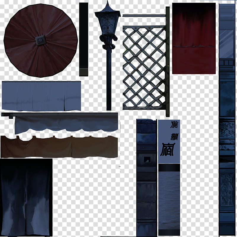 Shimizu Style Stage, illustration of black light post and fence transparent background PNG clipart