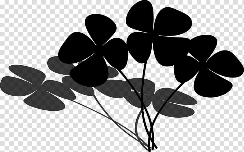 Saint Patricks Day, Clover, Fourleaf Clover, Luck, Plants, Flora, Vegetation, Symbol transparent background PNG clipart