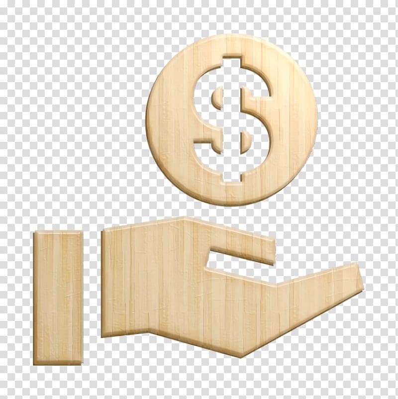 Money icon Bank and finance icon Savings icon, Wood, Symbol, Wooden Block transparent background PNG clipart