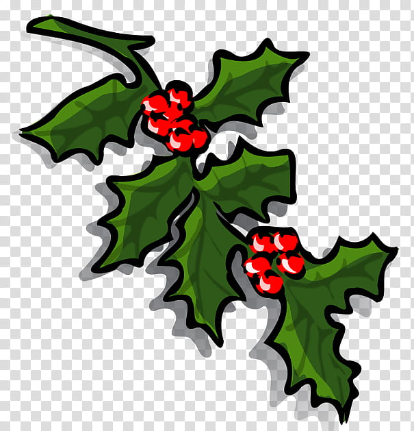Christmas, Christmas, Christmas Day, Common Holly, Holiday, Leaf, Aquifoliaceae, Flora transparent background PNG clipart