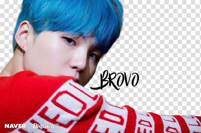 korean singer with blue hair