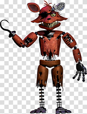 Withered Foxy Fnaf 1 - Free Transparent PNG Clipart Images Download