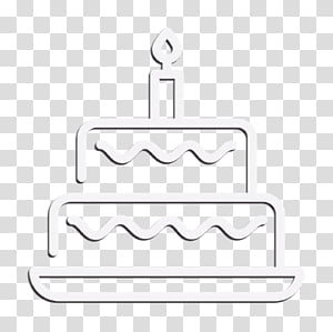 Premium Vector | Cake birthday in single line art