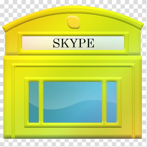 Skype Telephone Booth Icons, Skype Telephone Booth Icon Yellow transparent background PNG clipart