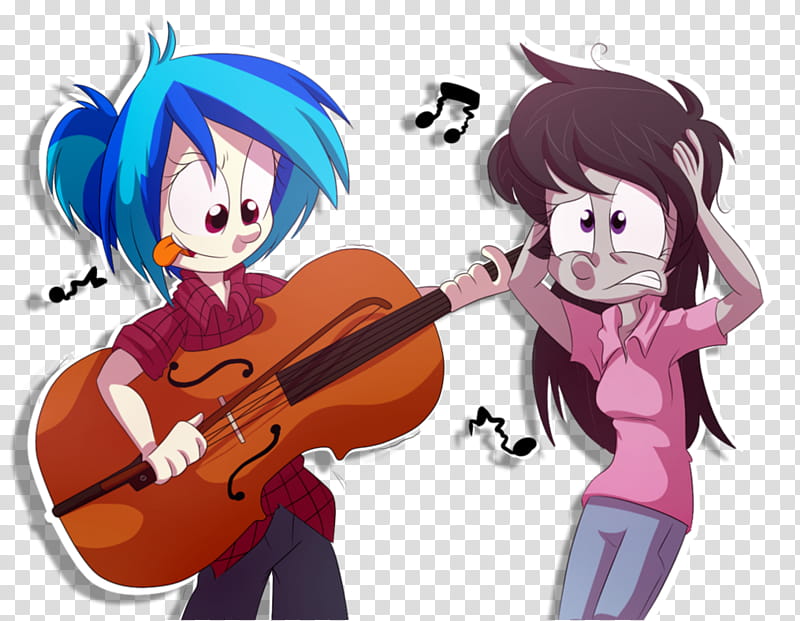 .:Good Music?:., woman playing violin anime character transparent background PNG clipart