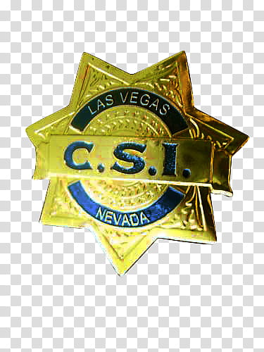 Forensics Tv Shows Brushs, Las Vegas C.S.I. badge transparent background PNG clipart