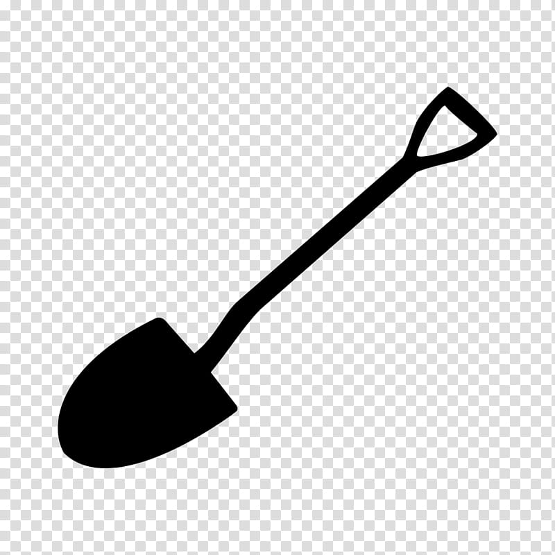 Symbolize, black shovel transparent background PNG clipart