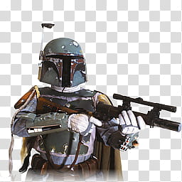 STAR WARS Characters and Droids Alpha Icons , Boba Fett transparent background PNG clipart