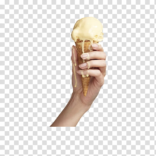 Lindos PEDIDO, person holding melted ice cream transparent background PNG clipart