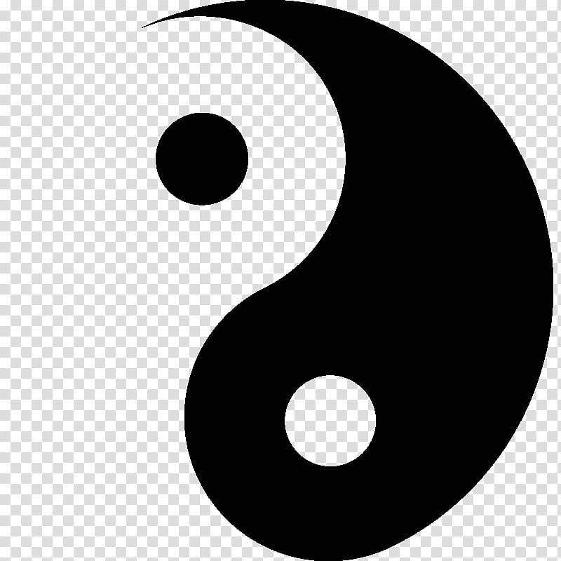Yin Yang, Wudang Mountains, Tai Chi, Decal, Yin And Yang, Sticker, Black White M, Number transparent background PNG clipart