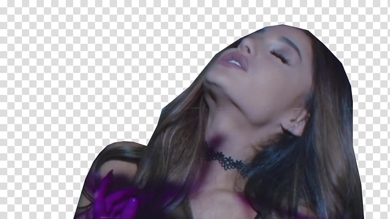 Ariana Grande, Arianna Grande tilting her head back with eyes closed transparent background PNG clipart