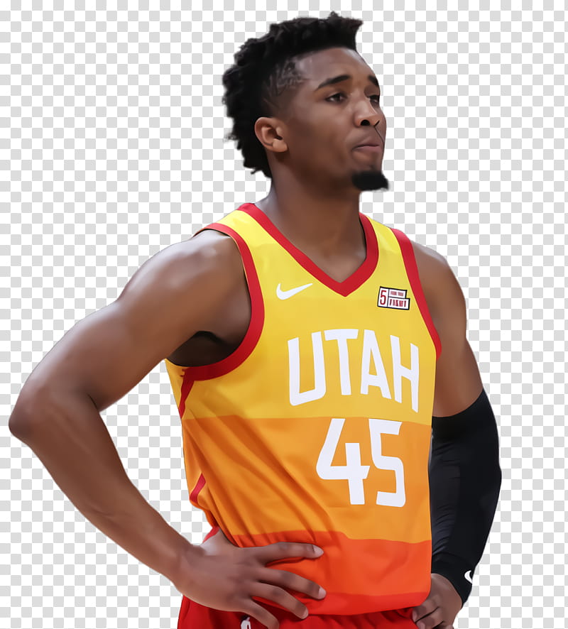 Donovan Mitchell basketball player, Devin Booker, Nba, Utah Jazz, Phoenix Suns, Sports, Jersey, James Harden transparent background PNG clipart