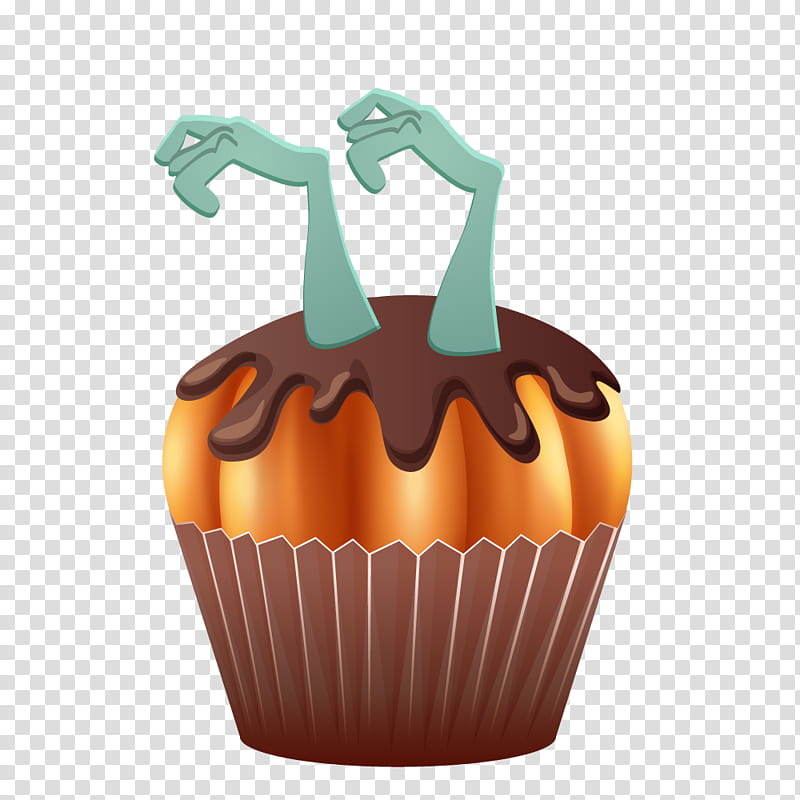 Cartoon Halloween Pumpkin, Halloween , Jackolantern, Candy, Party, Orange, Cupcake, Baking Cup transparent background PNG clipart