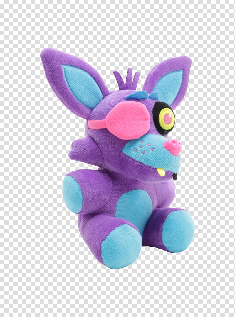 Funko FNaF Blacklight Foxy Plush Purple transparent background PNG clipart