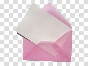 Mail Set with Trasparent BG, white printer paper ink pink envelope transparent background PNG clipart